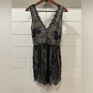 Francesca's Collections Women’s Black Lace Dress- Small